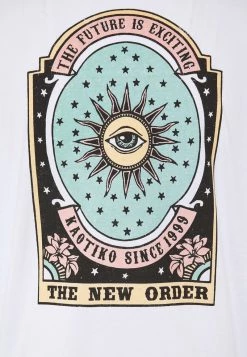 Kaotiko UNISEX NEW ORDER - T-Shirt Print - White -Kaotikoire Magasin 044b5468ef4a489daf9181e655c590c7