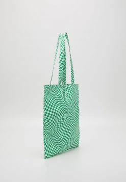 Fire & Glory HAPPIE TOTE BAG - Shopping Bag - Poison Green/white - Damen -Kaotikoire Magasin 087a58f8b02e4c6898540a2647cb886e