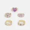 Fire & Glory ULILINA 5 PACK - Ring - Gold-coloured/multi-coloured - Damen -Kaotikoire Magasin 091b923d995644bf999549478fab5016