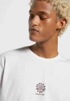 Kaotiko WASHED AZTEC GOD UNISEX - T-Shirt Print - White -Kaotikoire Magasin 09216e55608e4bc19c74ddb845b426ea