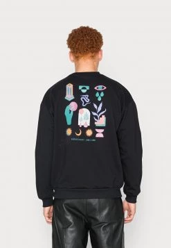 Kaotiko CREW MINIMAL UNISEX - Sweatshirt - Black