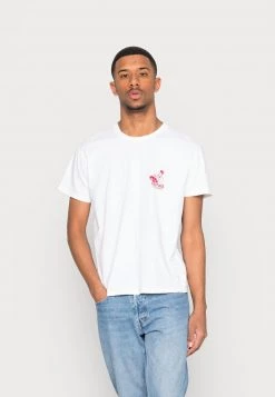 Kaotiko WASHED BELLA CIAO - T-Shirt Print - White - Unisex -Kaotikoire Magasin 0d2e04f8963345b682bcc4775f84fe4f