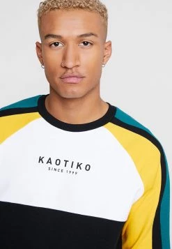 Kaotiko UNISEX - Sweatshirt - Black/white/yellow -Kaotikoire Magasin 0d9eef926d8741a18aba6184008ad916