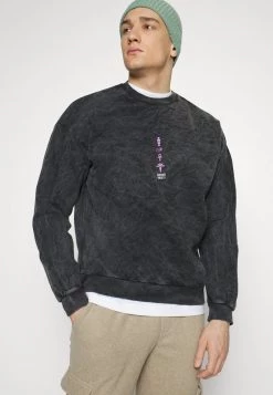 Kaotiko CREW WASHED RUINS UNISEX - Sweatshirt - Black -Kaotikoire Magasin 0ee367b14868409fb093351feeed85d6