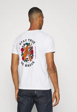 Kaotiko STAY TRUE WASHED UNISEX - T-Shirt Print - White