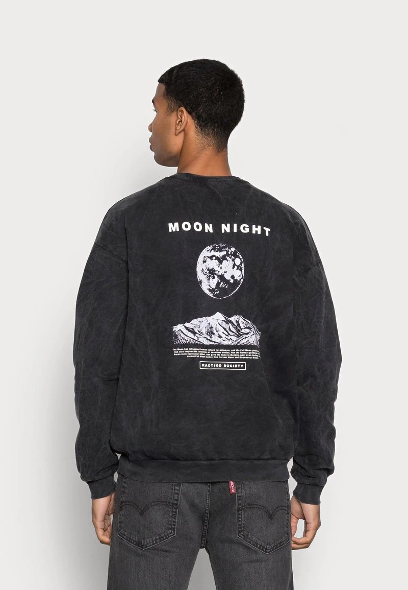 Kaotiko - Herren CREW MOON NIGTH - Sweatshirt - Black 5 Kaotiko - Herren CREW MOON NIGTH - Sweatshirt - Black – Bild 3