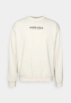 Kaotiko - Herren CREW GOOD LUCK - Sweatshirt - Ivory -Kaotikoire Magasin 1365f4a4fe6546bb91a6311be58110c4
