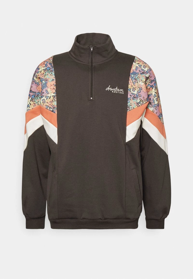 Kaotiko CREW JEAN BAHAMAS UNISEX - Sweatshirt - Grey/apricot/ivory 3 Kaotiko CREW JEAN BAHAMAS UNISEX - Sweatshirt - Grey/apricot/ivory