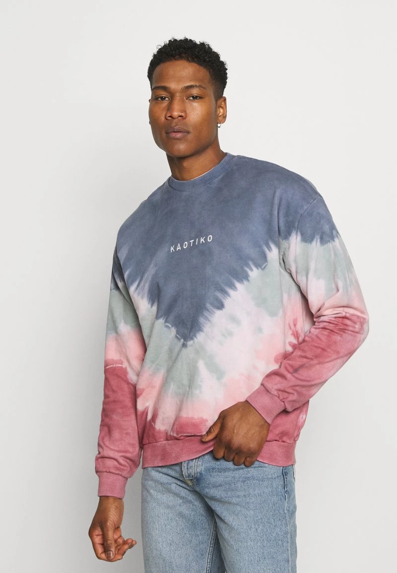 Kaotiko UNISEX- CREW TIE DYE BUSTER - Sweatshirt - Dark Blue 3 Kaotiko UNISEX- CREW TIE DYE BUSTER - Sweatshirt - Dark Blue