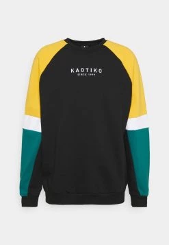 Kaotiko CREW SIDNEY - Sweatshirt - Black - Herren