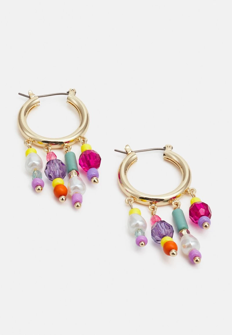 Fire & Glory GITTE HOOP EARRINGS - Ohrringe - Gold-coloured/multi - Damen 5 Fire & Glory GITTE HOOP EARRINGS - Ohrringe - Gold-coloured/multi - Damen – Bild 3