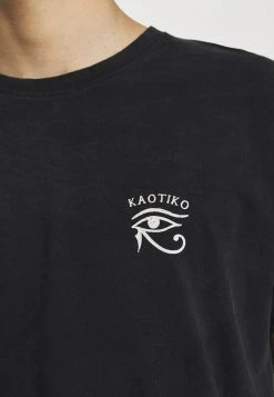 Kaotiko - Herren GARDENS - T-Shirt Print - Black -Kaotikoire Magasin 21333675af3d4557b91ecb9d02053928