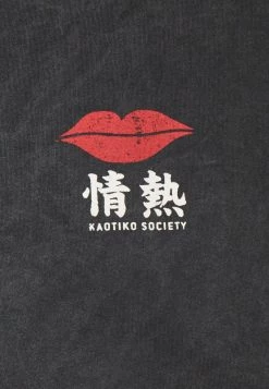 Kaotiko LIPS UNISEX - T-Shirt Print - Dark Grey -Kaotikoire Magasin 2250b89275e8428ba278b433aafe808e