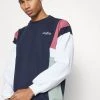 Kaotiko CREW PORTLAND - Sweatshirt - Navy/burgundy - Herren