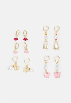 Fire & Glory EARRINGS 5 PACK - Ohrringe - Gold-coloured - Damen