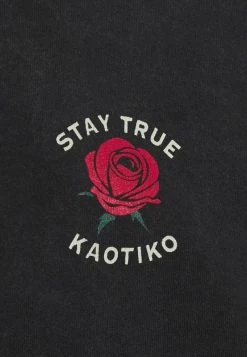 Kaotiko STAY TRUE UNISEX - T-Shirt Print - Black Acid Wash -Kaotikoire Magasin 2b37334d02394e4bbfa0c1125b9b0262