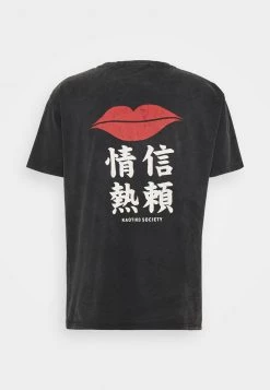 Kaotiko LIPS UNISEX - T-Shirt Print - Dark Grey -Kaotikoire Magasin 2db046d1c4a540b2902de5a225e0ff0f