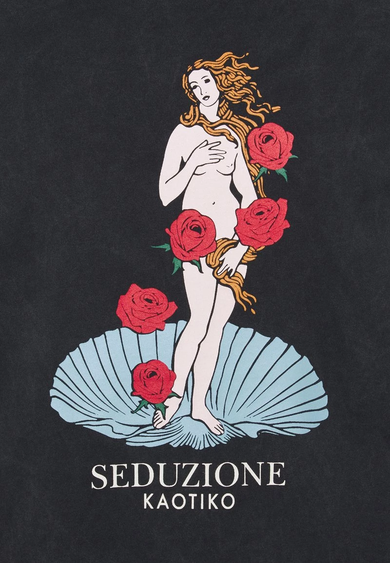 Kaotiko - Unisex WASHED VENUS ROSES - T-Shirt Print - Black Acid Wash 8 Kaotiko - Unisex WASHED VENUS ROSES - T-Shirt Print - Black Acid Wash – Bild 6