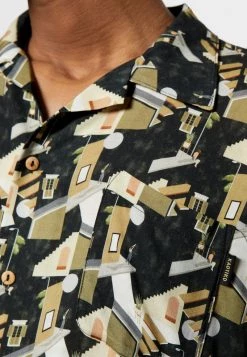 Kaotiko CAMISA BLOCKS UNISEX - Hemdbluse - Black -Kaotikoire Magasin 3040d942b12246b7ba4cbe96d8427cbc