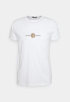 Kaotiko - Herren SUN WASHED - T-Shirt Print - White