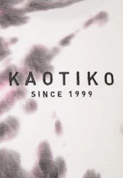 Kaotiko - Herren CREW TIE DYE - Sweatshirt - Black/white -Kaotikoire Magasin 3529fb5f15b342c8916bef7760cdb03b