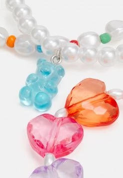 Fire & Glory FLORA BRACELET 3 PACK - Armband - Peach Multi - Damen -Kaotikoire Magasin 36559dba8c064c9db75155e53dab466a