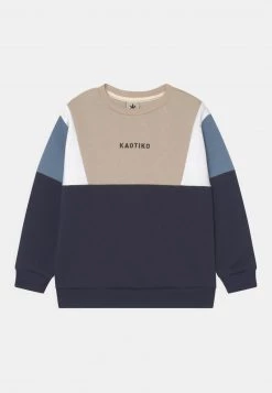 Kaotiko CREW ANSEL UNISEX - Sweatshirt - Navy/beige/white/blue