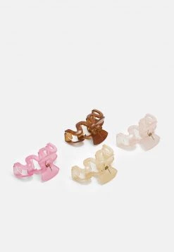 Fire & Glory - Damen FGGITTA HAIRSHARK 4 PACK - Haar-Styling-Accessoires - Misty Rose/hot Pink/warm Sand/cognac -Kaotikoire Magasin 3a84b65c0b5946e68a2f2202f8dee9c5