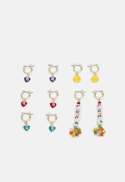 Fire & Glory - Damen FGHYDA EARRINGS 5 PACK - Ohrringe - Gold-coloured/multi