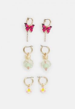 Fire & Glory - Damen KAEYLA EARRINGS 3 PACK - Ohrringe - Gold-coloured/multi