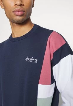 Kaotiko CREW PORTLAND - Sweatshirt - Navy/burgundy - Herren -Kaotikoire Magasin 3c9c8957eefd41ffb0374f936b89e1cf