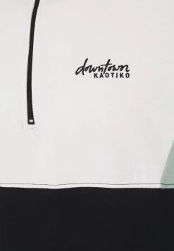 Kaotiko CREW COLIN - Sweatshirt - Black/fresh Green - Herren -Kaotikoire Magasin 3d60c246ced64a55b2ce853912bf3d8f