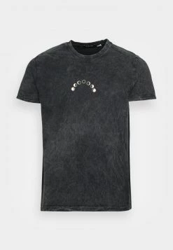 Kaotiko - Unisex WASHED COSMIC SNAKE - T-Shirt Print - Black -Kaotikoire Magasin 3e9520c20fa447e1b49e1542dbff8f08