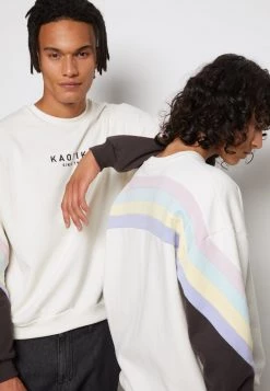 Kaotiko - Unisex CREW WALKER - Sweatshirt - Ivory/grey/pink -Kaotikoire Magasin 3f05c6fc95054c43a6fe4d3bf4fe51f4