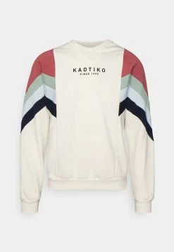 Kaotiko - Unisex CREW SEATTLE - Sweatshirt - Marfil/burgundy -Kaotikoire Magasin 435e5b24eaa04cd9bb62cd7c9ecaf133