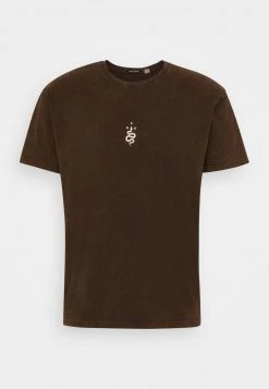 Kaotiko WASHED PALM VIBES UNISEX - T-Shirt Print - Brown -Kaotikoire Magasin 445d3085bc3242f6b227b5f15134af73