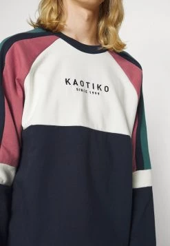 Kaotiko CREW DENVER - Sweatshirt - Navy/marfil/heura/burgundy - Herren -Kaotikoire Magasin 45f65497673143c4aab6a0cca20c8d5d
