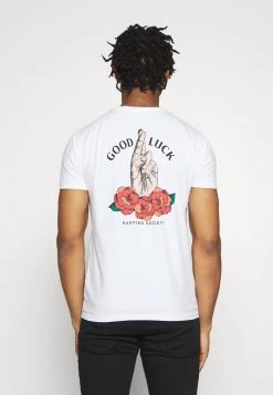Kaotiko UNISEX GOOD LUCK - T-Shirt Print - White