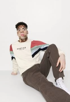 Kaotiko - Unisex CREW SEATTLE - Sweatshirt - Marfil/burgundy -Kaotikoire Magasin 46f02ebef74c4c31be4a2a891f114236