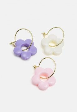 Fire & Glory - Damen KLIO EARRINGS 3 PACK - Ohrringe - Gold-coloured/multi-coloured -Kaotikoire Magasin 482a572784b34e8cba82f7ecbf665dc2