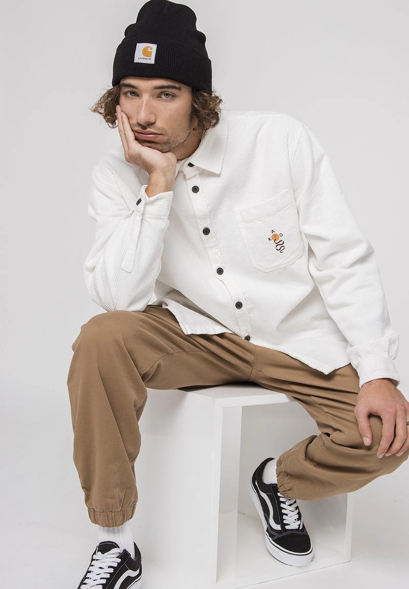 Kaotiko SNAKE ELFENBEIN - Hemd - Beige - Herren 5 Kaotiko SNAKE ELFENBEIN - Hemd - Beige - Herren – Bild 3