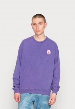 Kaotiko CREW WASHED DREAM UNISEX - Sweatshirt - Dark Purple -Kaotikoire Magasin 498a3edca63c4aeea427dcc173d5008e