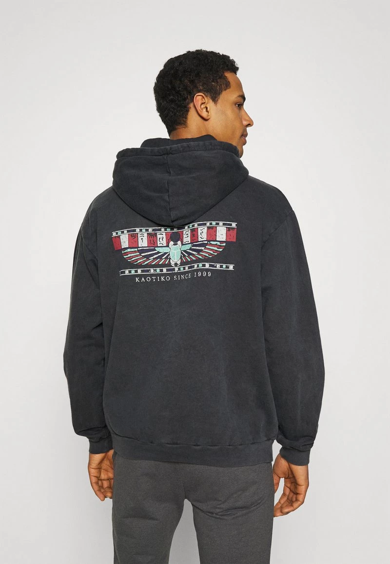 Kaotiko CREW TIE DYE UNISEX - Kapuzenpullover - Black 3 Kaotiko CREW TIE DYE UNISEX - Kapuzenpullover - Black