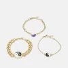 Fire & Glory FGULLA BRACELET 3 PACK - Armband - Gold-coloured/multi - Damen -Kaotikoire Magasin 5337a4458f2b4bc7813f199e8d4b7636