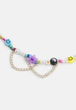 Fire & Glory - Damen SMILEYE NECKLACE - Halskette - Gold-coloured/multi -Kaotikoire Magasin 53a87d80bec244afb20b1cb295c34ba4