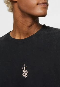 Kaotiko WASHED PALM VIBES UNISEX - T-Shirt Print - Black -Kaotikoire Magasin 5593348930084b77aa32933b2c2d174d