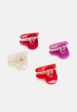 Fire & Glory - Damen HEART HAIRSHARK 4 PACK - Haar-Styling-Accessoires - Red -Kaotikoire Magasin 55a15167672845c9bef36a2488c2eb2e