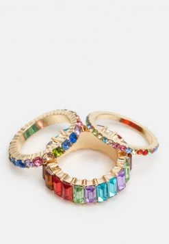 Fire & Glory FGMULLI 3 PACK - Ring - Gold-coloured/multi - Damen -Kaotikoire Magasin 5936f95a5b4041af9b16abaead93ab5a