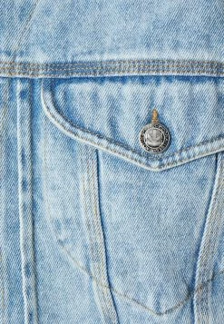 Kaotiko JACKET LASER VINTAGE UNISEX - Jeansjacke - Light Blue Denim -Kaotikoire Magasin 60189cf5e45f4f5ea62697d893991c37