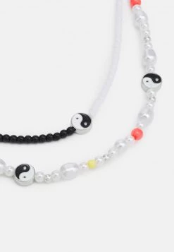Fire & Glory COMBI NECKLACE - Halskette - Bright White - Damen -Kaotikoire Magasin 603a0271b5e744dbb19f64d93961abfd